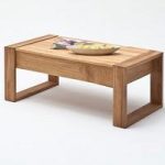 Victor Coffee Table In Rough Sawn Oak With Lift Function