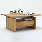 Titus Coffee Table In Core Beech With Lift Function And 1 Drawer