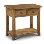 Dorset Console Table In Solid Pine With 2 Drawer And Undershelf