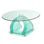 Iceman Round Glass Coffee Table