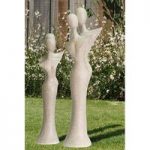 Couple Sculpture In Poly White