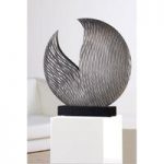 Parrot Sculpture In Silver Handmade With Black Base
