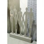 Friends Sculpture In MDF Grey High Polished