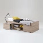 Karly Bed In Canadian Oak With Storage And PullOut Bedside Table