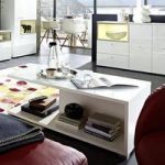 Cadiz Coffee Table Rectangular In White With High Gloss Top