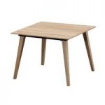 Sienna Lamp Table Square In Oak With Steel Frame