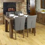 Norden Wooden Dining Table With 4 Dining Chairs In Walnut