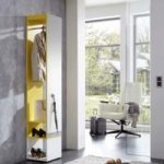 Mission Hallway Coat And Shoe Storage With Mirror In Yellow