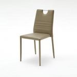 Meda Dining Chair In Cappuccino Tubular With PU Coated