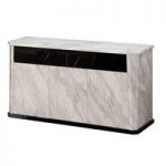 Nouvaro Sideboard In White And Black Marble
