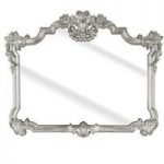 Roccosin Over Mantle Wall Mirror In A Silver Frame