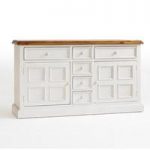 Boddem Sideboard in White Pine 6 Drawers 2 Cupboard