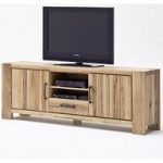 Sussex TV Stand Solid Wild Oak With Drawer