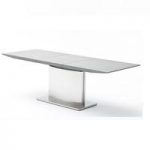 West Extendable Dining Table Stone Effect Top