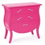 India Style Baroque Chest Of Drawers Painted Pink