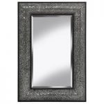 Zofia Decorative Wall Mirror Rectangular In Black Silver