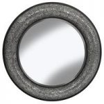 Kyra Decorative Wall Mirror Round In Black Silver