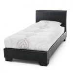 Parmense Upholstered Bed In Black Faux Leather