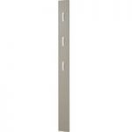 Dream Wall Mounted Coat Rack In Stone Grey Front With 3 Hooks