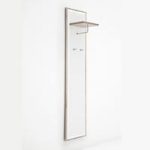 Camino Coat Rack In White Gloss Front And Sanremo Oak