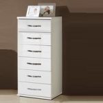 Luton Chest of Drawers Tall In High Gloss Alpine White