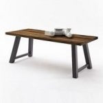 Alvaro Dining Table In Chocolate Oak And Antiklook Anthracite