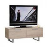 Sonora TV Cabinet In Oak With Metal Legs And 2 Drawers