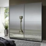 Quest Mirrored Sliding Wardrobe Large In Lava With 2 Doors