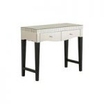 Matlock Mirror Console Table In Champagne With 2 Drawers