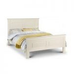 La Monte Double Bed In Silky Smooth Stone White
