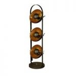 Wilcox Floor Lamp In Sand Black With Gold Inners