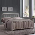 Miami Victorian Style Metal Bed In Ivory