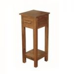 Merino Medium Telephone Table In Mango Wood With Gloss Touch