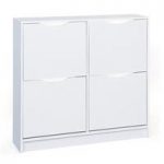 Crick Shoe Storage Cabinet In White With 4 Doors