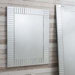 Lauren Mosaic Wall Mirror In Silver And Intricate Bevelled Glass