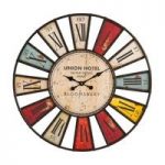 Radcliff Designer Wall Clock In Vibrant Finish And Iron