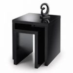 Metric 2 Nest of Tables Square In Black High Gloss
