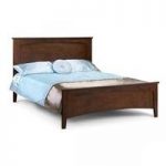 Santiago Wooden Contemporary Double Bed In Wenge