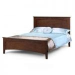 Santiago Wooden Contemporary King Size Bed In Wenge
