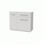 Armado Drawer Chest In Gloss White With 1 Drawer And 2 Doors