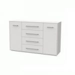 Armado Sideboard In Gloss White With 4 Drawers And 2 Doors