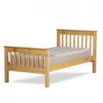 Somerset Contemporary Bed In Waxed Pine