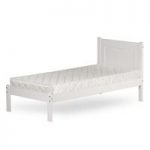 Clifton Stylish Wooden Bed In White