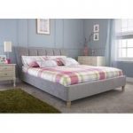 Angela Contemporary Bed In Chenille Fabric