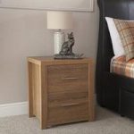 Mariona Bedside Cabinet In Oak With 2 Drawers