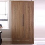 Mariona Wardrobe In Oak With 2 Doors And 1 Drawer