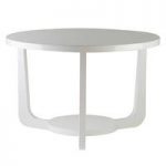 Jadon Modern Side Table Round In White High Gloss