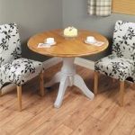 Seldon Round Dining Table In Oak Veneer Top With Grey Base