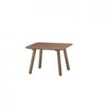 Alison Wooden End Table Square In Walnut