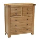 Edinburgh Chest of Drawers In White Oak With 7 Drawers